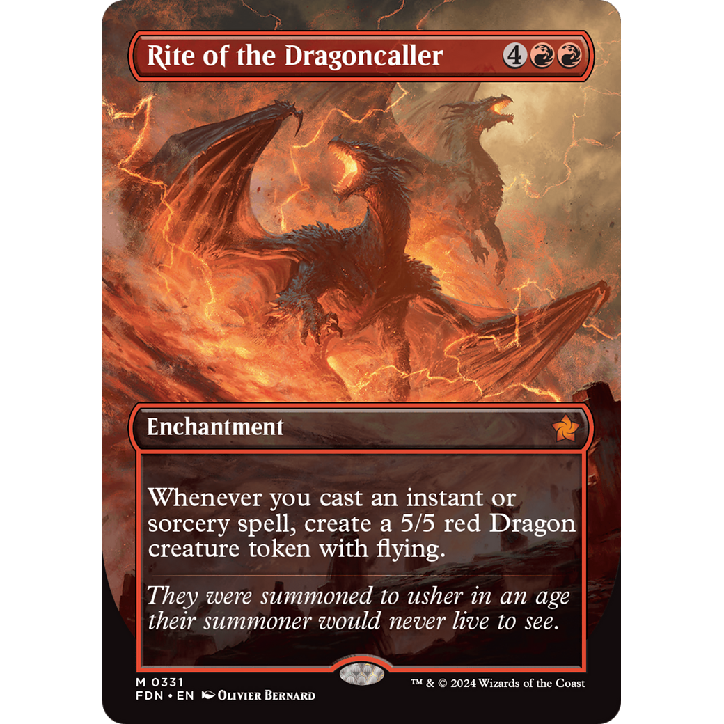 Rite of the Dragoncaller (FDN-331) - Foundations (Borderless)