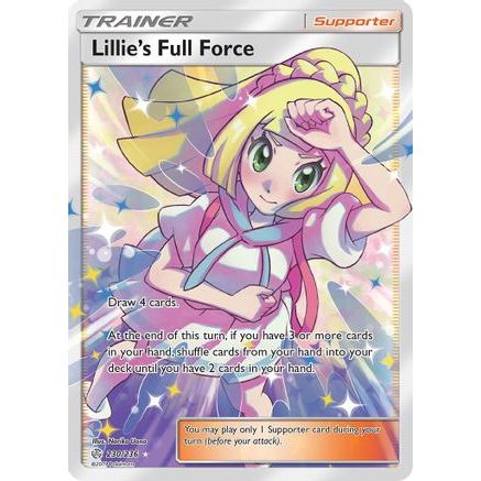 Lillie's Full Force (Full Art) 230/236 - SM  Cosmic Eclipse Holofoil