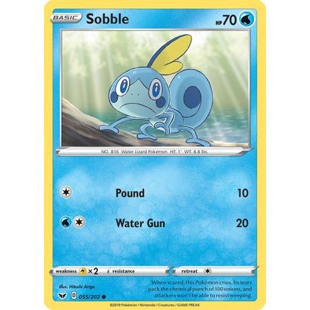 Sobble (055) 55/202 - SWSH01 Sword & Shield Base Set Reverse Holofoil