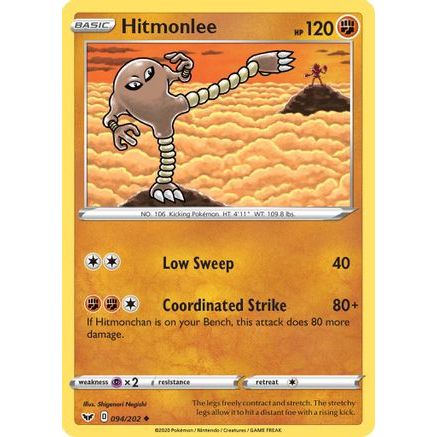 Hitmonlee 94/202 - SWSH01 Sword & Shield Base Set