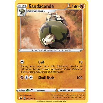 Sandaconda (109) 109/202 - SWSH01 Sword & Shield Base Set