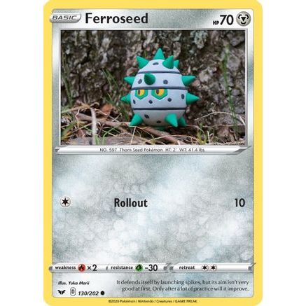 Ferroseed 130/202 - SWSH01 Sword & Shield Base Set Reverse Holofoil