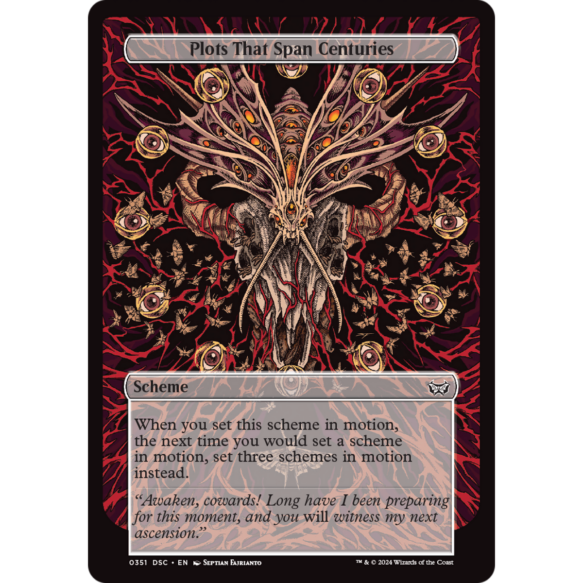 Plots That Span Centuries (A:DSC-351) - Duskmourn: House of Horror Commander