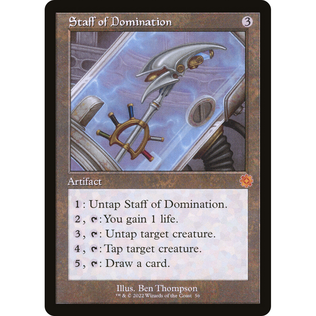 Staff of Domination (BRR-056) - The Brothers' War Retro Artifacts Foil