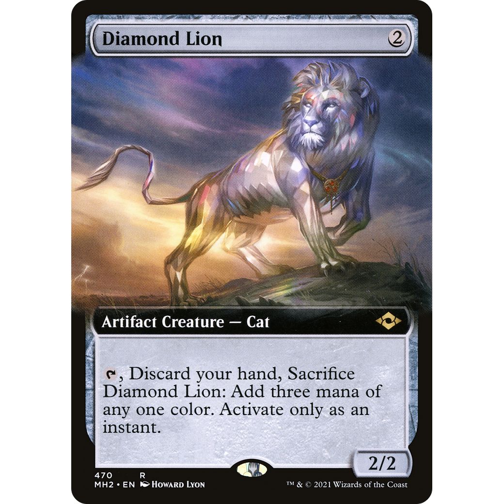Diamond Lion (Extended Art) (MH2-470) - Modern Horizons 2: (Extended Art) Foil