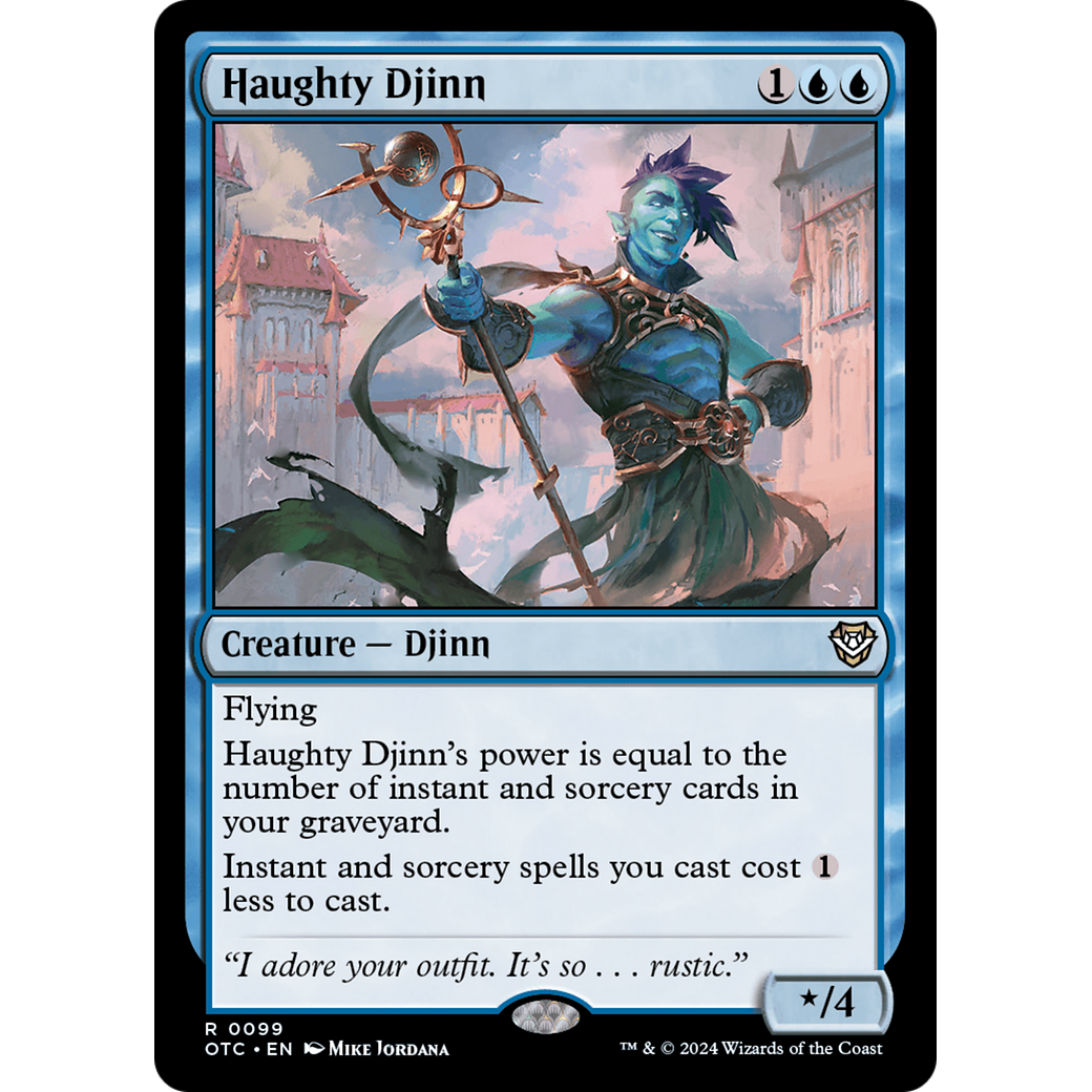Haughty Djinn (OTC-099) - Outlaws of Thunder Junction Commander