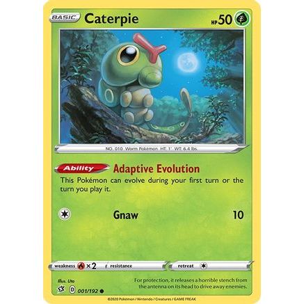 Caterpie 1/192 - SWSH02 Rebel Clash Reverse Holofoil