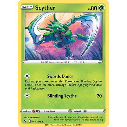 Scyther 4/192 - SWSH02 Rebel Clash