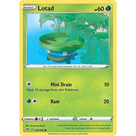 Lotad 7/192 - SWSH02 Rebel Clash