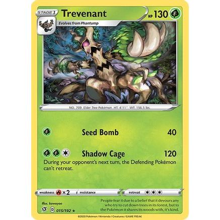 Trevenant 15/192 - SWSH02 Rebel Clash Reverse Holofoil