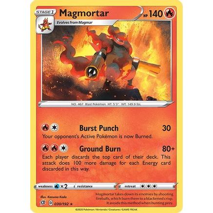 Magmortar 30/192 - SWSH02 Rebel Clash Reverse Holofoil