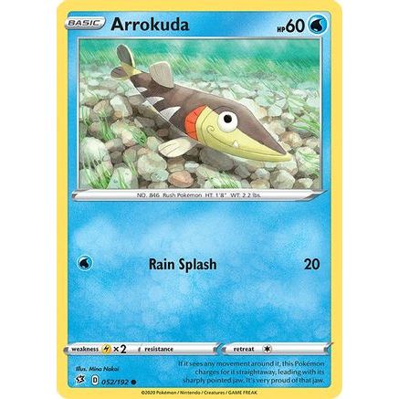 Arrokuda 52/192 - SWSH02 Rebel Clash Reverse Holofoil