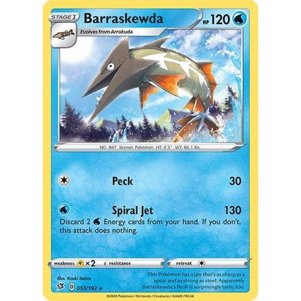 Barraskewda 53/192 - SWSH02 Rebel Clash