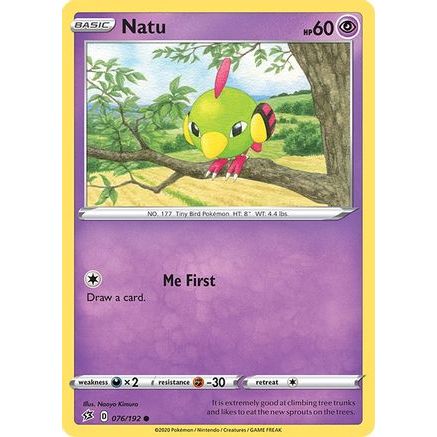 Natu 76/192 - SWSH02 Rebel Clash