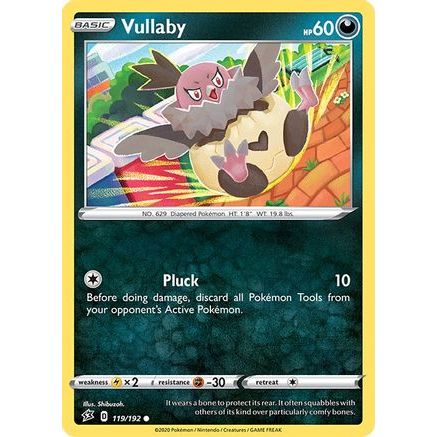 Vullaby 119/192 - SWSH02 Rebel Clash Reverse Holofoil