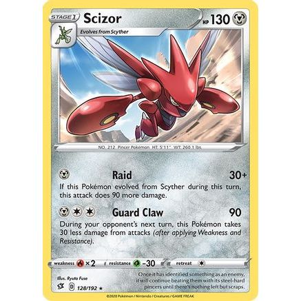 Scizor 128/192 - SWSH02 Rebel Clash Reverse Holofoil