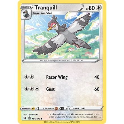 Tranquill 144/192 - SWSH02 Rebel Clash Reverse Holofoil