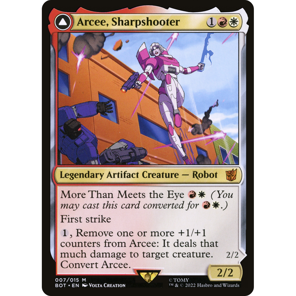 Arcee, Sharpshooter (BOT-007) - Transformers: (convertdfc) Foil