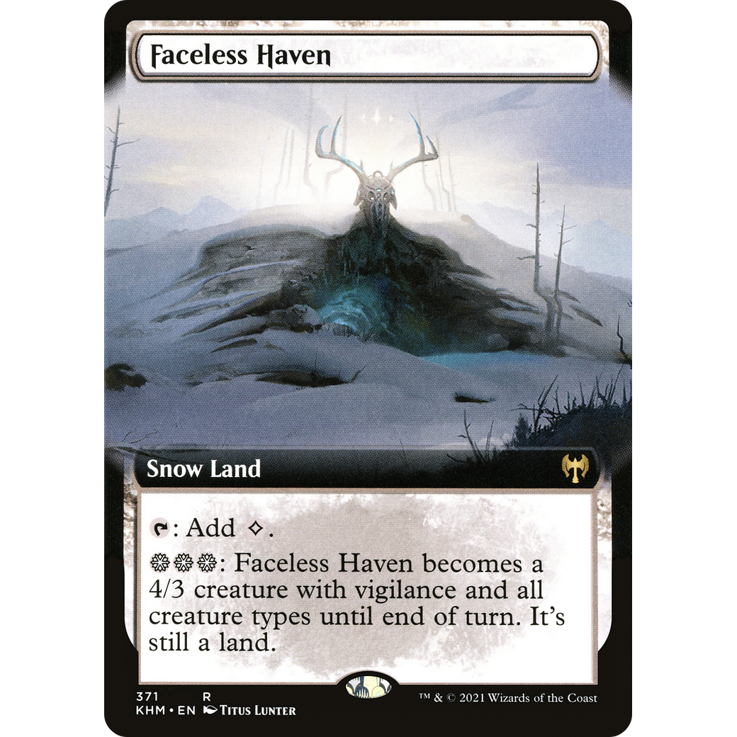 Faceless Haven (Extended Art) (KHM-371) - Kaldheim: (Extended Art, snow) Foil