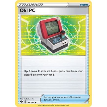 Old PC 164/189 - SWSH03 Darkness Ablaze Reverse Holofoil