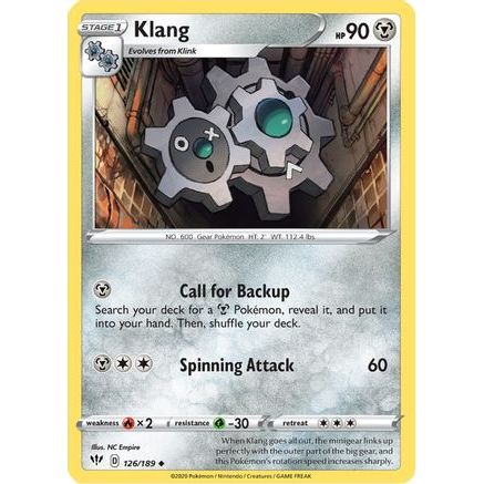 Klang 126/189 - SWSH03 Darkness Ablaze