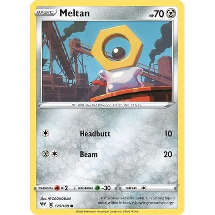 Meltan 129/189 - SWSH03 Darkness Ablaze