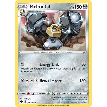 Melmetal 130/189 - SWSH03 Darkness Ablaze