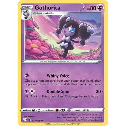 Gothorita 74/189 - SWSH03 Darkness Ablaze