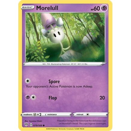 Morelull 79/189 - SWSH03 Darkness Ablaze Reverse Holofoil