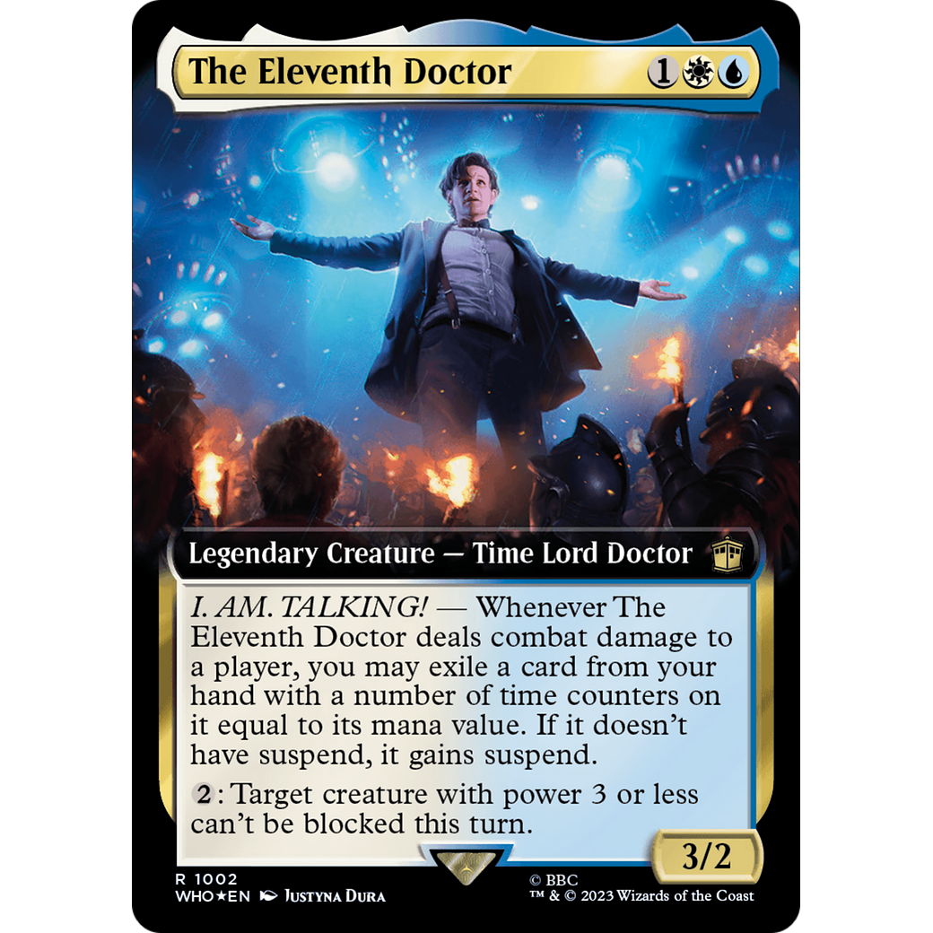 The Eleventh Doctor (Extended Art) (Surge Foil) (WHO-1002) - Doctor Who: (Extended Art) Foil