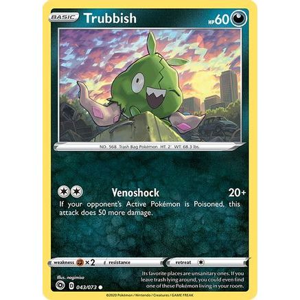 Trubbish 43/73 - Champions Path Reverse Holofoil