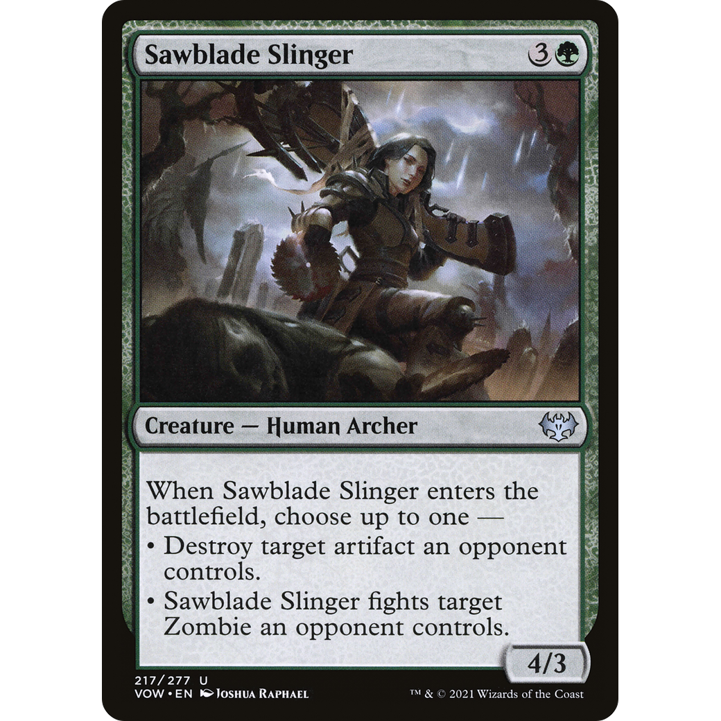 Sawblade Slinger (VOW-217) - Innistrad: Crimson Vow Foil