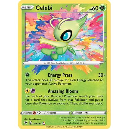 Celebi 9/185 - SWSH04 Vivid Voltage Holofoil