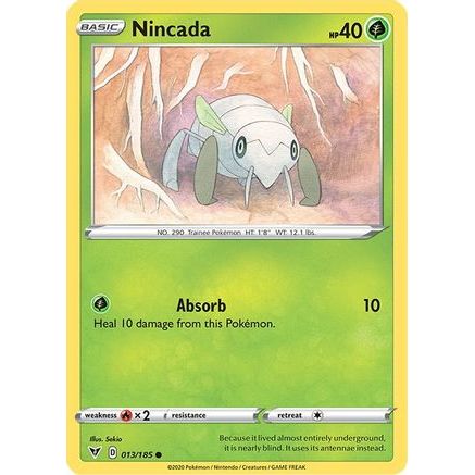 Nincada 13/185 - SWSH04 Vivid Voltage Reverse Holofoil