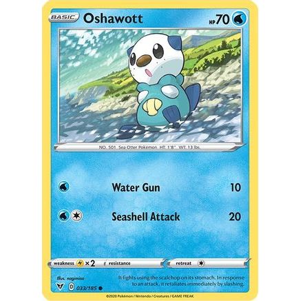 Oshawott 33/185 - SWSH04 Vivid Voltage Reverse Holofoil