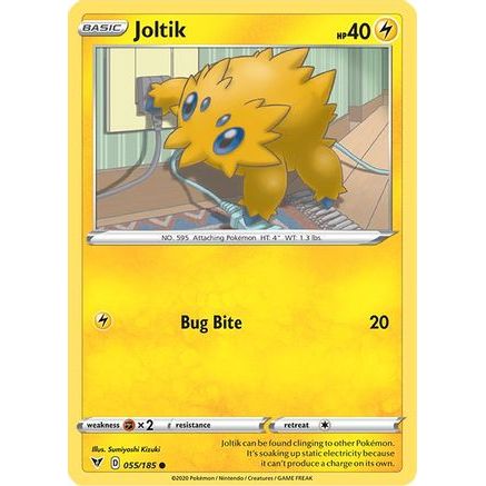 Joltik 55/185 - SWSH04 Vivid Voltage Reverse Holofoil
