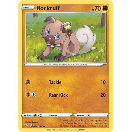 Rockruff 94/185 - SWSH04 Vivid Voltage Reverse Holofoil