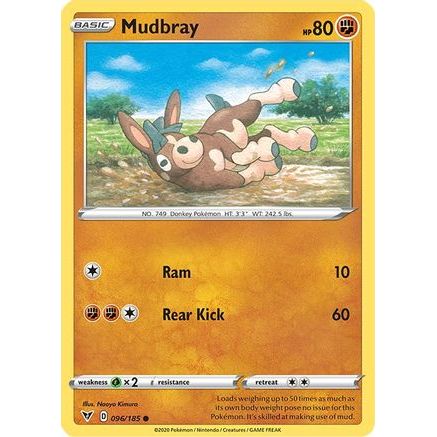 Mudbray 96/185 - SWSH04 Vivid Voltage Reverse Holofoil