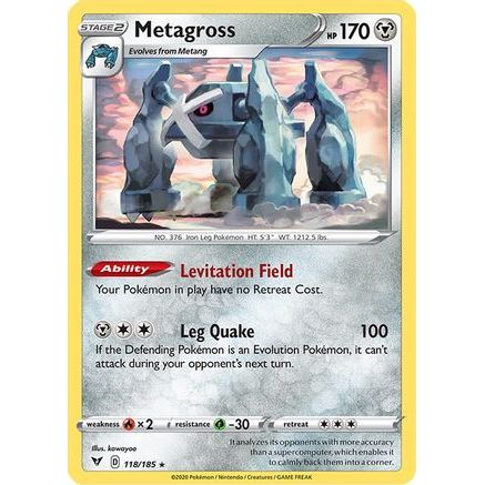 Metagross 118/185 - SWSH04 Vivid Voltage Reverse Holofoil