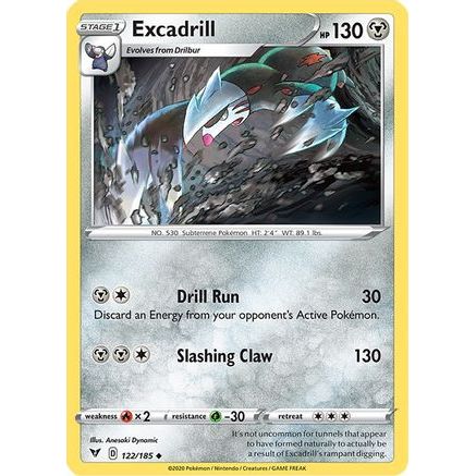 Excadrill 122/185 - SWSH04 Vivid Voltage Reverse Holofoil