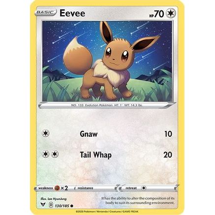 Eevee 130/185 - SWSH04 Vivid Voltage Reverse Holofoil