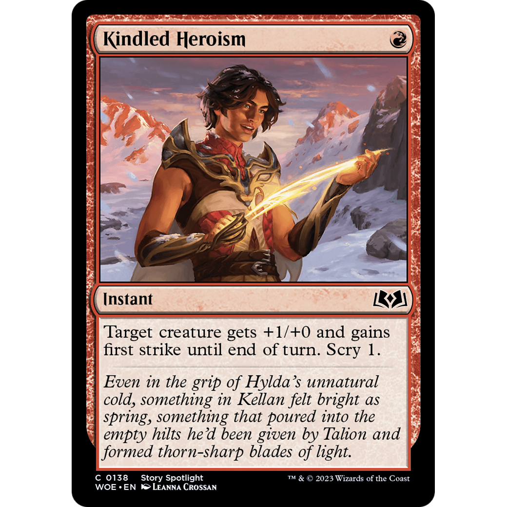 Kindled Heroism (WOE-138) - Wilds of Eldraine