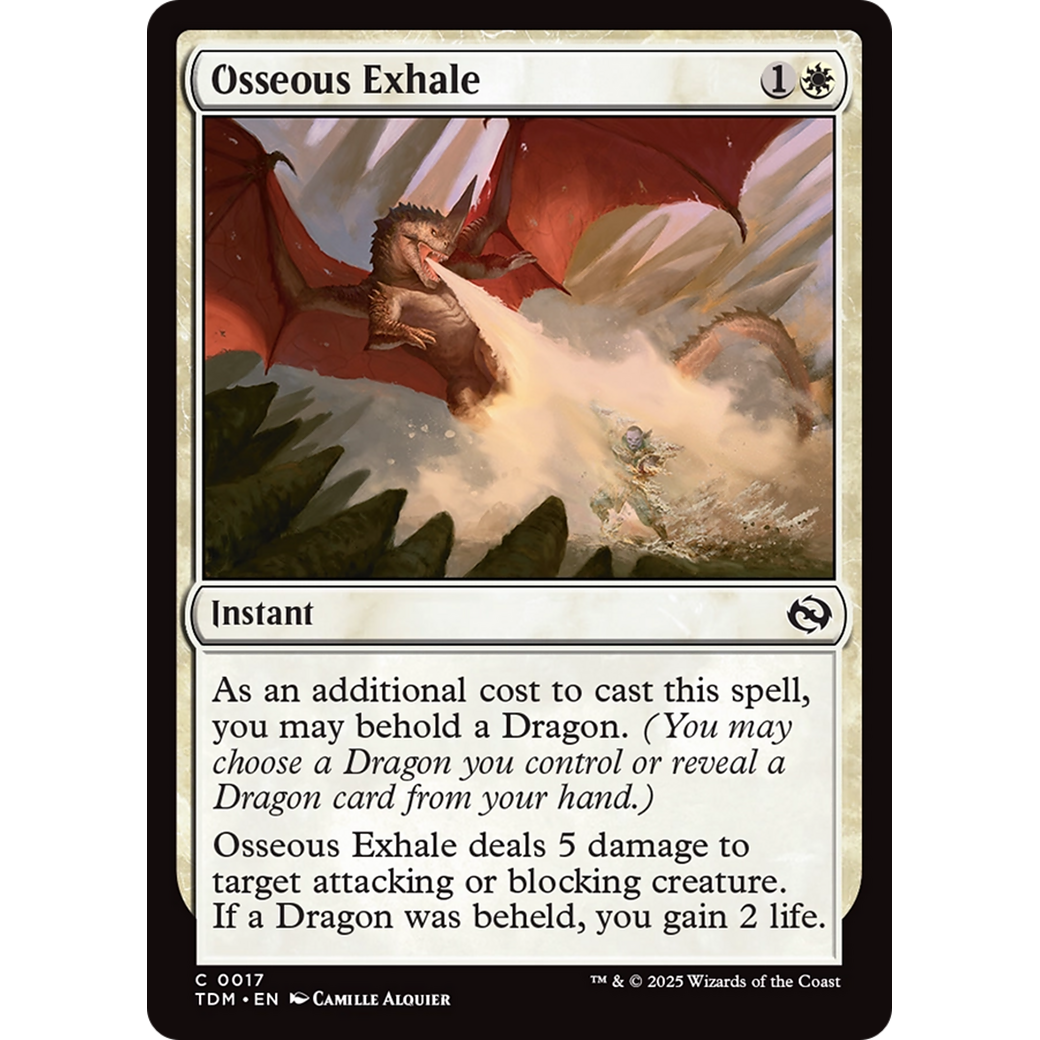 Osseous Exhale (TDM-017) - Tarkir: Dragonstorm Foil