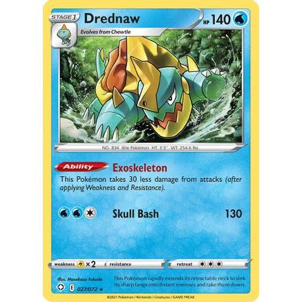 Drednaw 27/72 - Shining Fates Reverse Holofoil