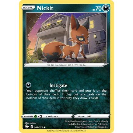 Nickit 47/72 - Shining Fates Reverse Holofoil