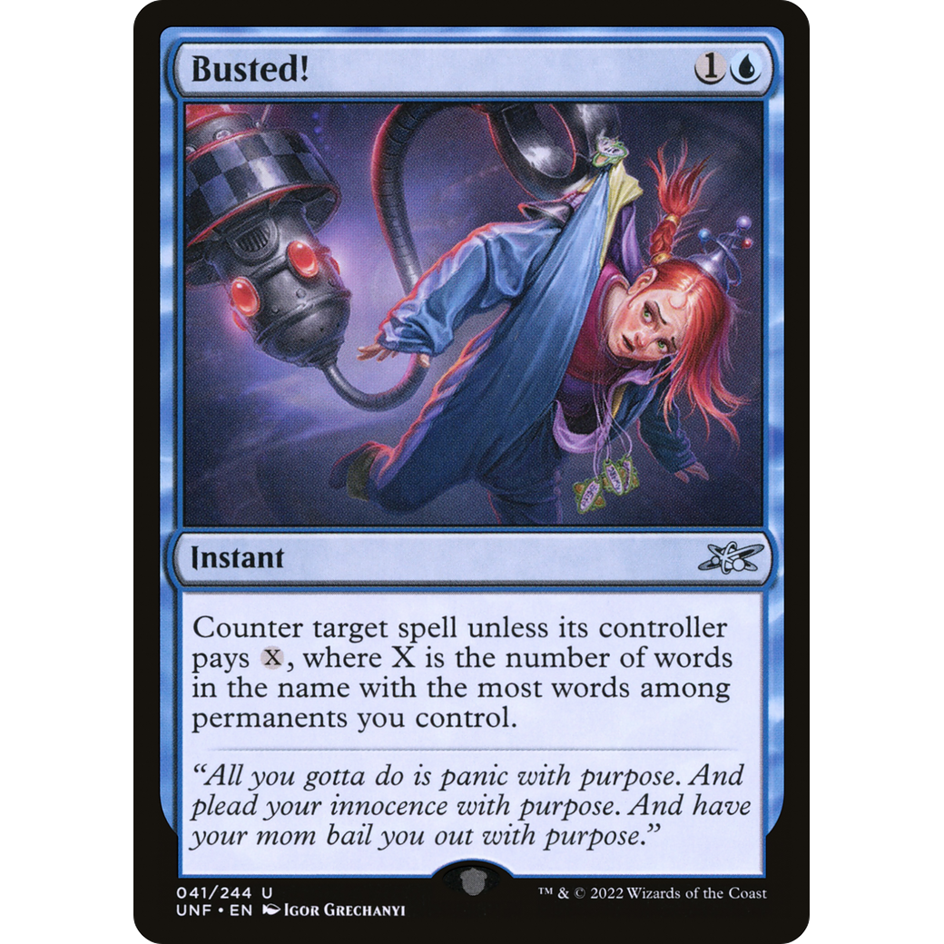 Busted! (UNF-041) - Unfinity Foil
