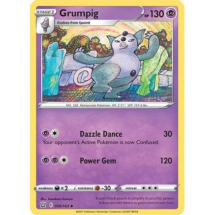 Grumpig 56/163 - SWSH05 Battle Styles Reverse Holofoil