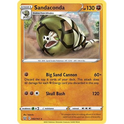 Sandaconda 82/163 - SWSH05 Battle Styles Reverse Holofoil