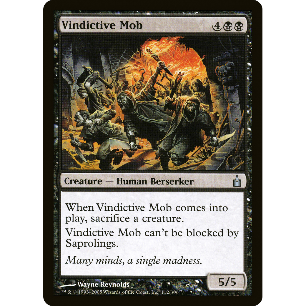 Vindictive Mob (RAV-112) - Ravnica: City of Guilds Foil