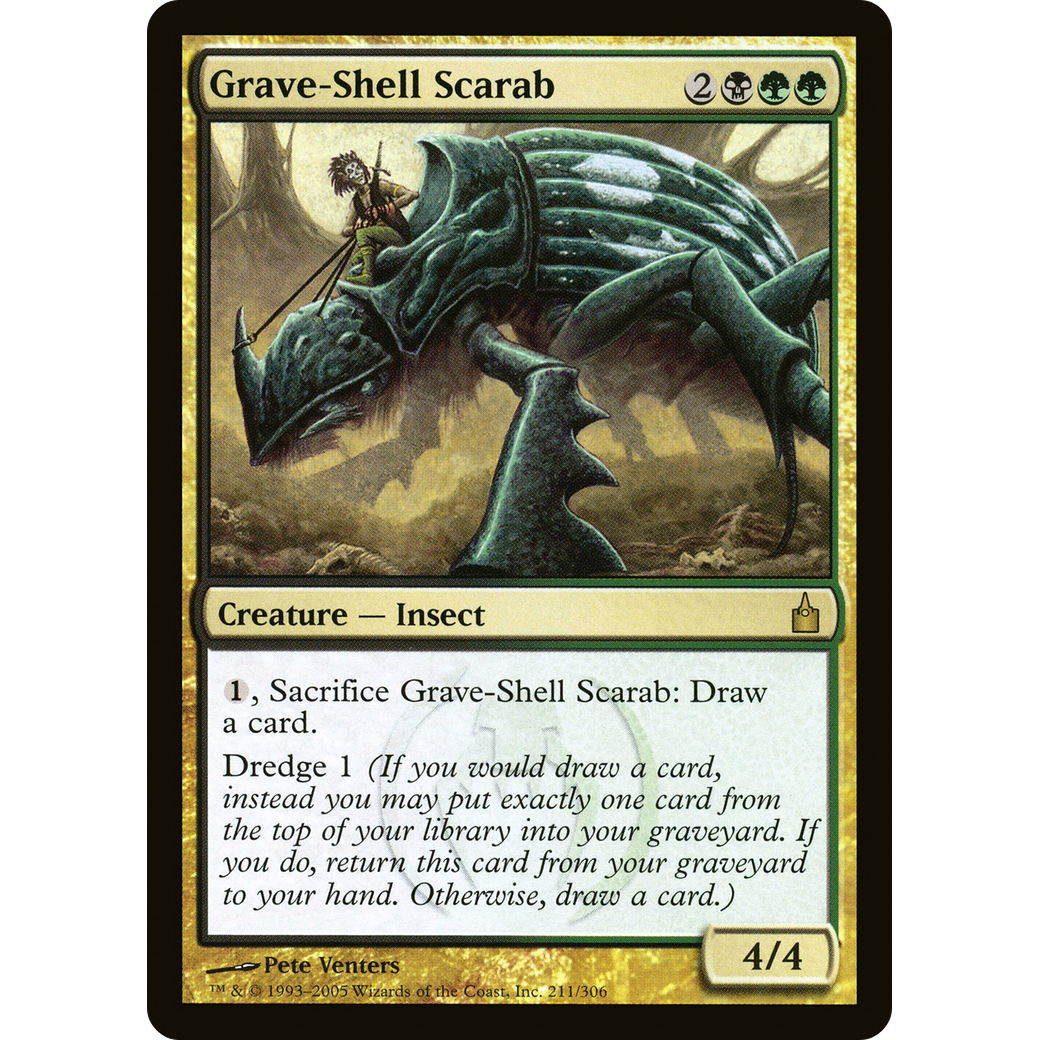 Grave-Shell Scarab (RAV-211) - Ravnica: City of Guilds Foil